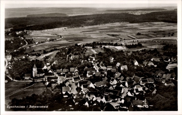 Ak Egenhausen im Nordschwarzwald, Fliegeraufnahme