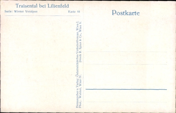 Postcard Lilienfeld in Lower Austria, Traisental, winter, Vienna Prealps