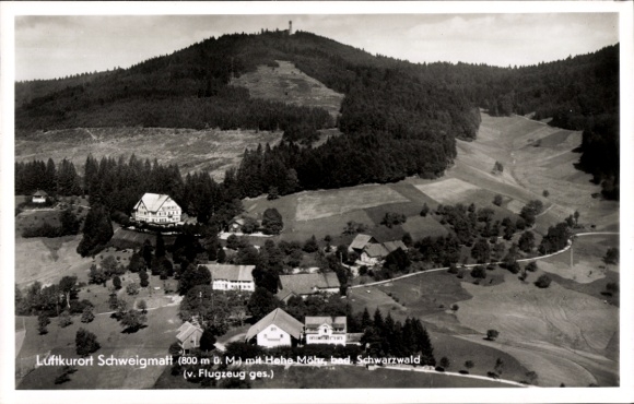 Postcard Schweigmatt Raitbach Schopfheim in Baden, aerial photograph