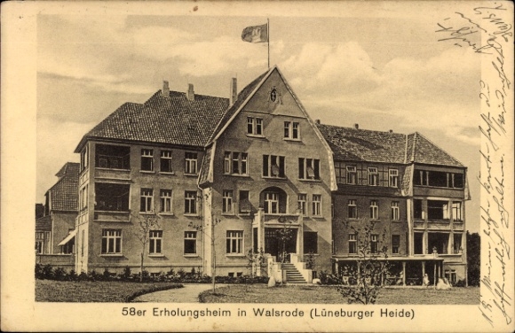 Ak Walsrode in der Lüneburger Heide, 58er Erholungsheim,  Lüneburger Heide,  Architektur