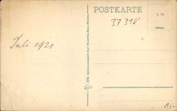 Postcard Rimbach Bornhagen in Eichsfeld, Hanstein Castle