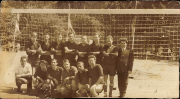 Foto Bischofswerda in Sachsen, Fußballmannschaft Motor Bischofswerda II, Gruppenbild