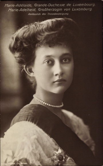 Ak Großherzogin Marie Adelheid von Luxemburg, Portrait