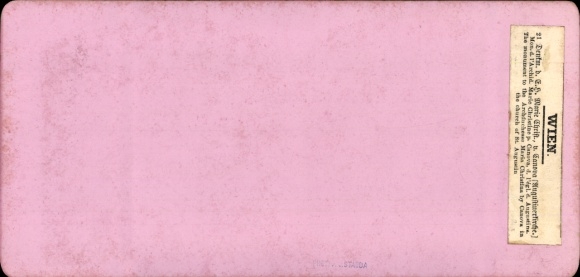 Stereo CdV Vienna, Tomb Monument for Archduchess Marie Christine