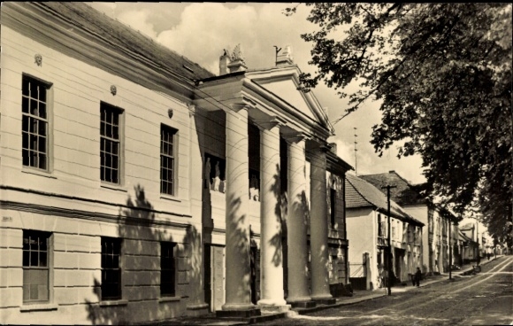 Postcard Putbus on the island of Rügen, theater building