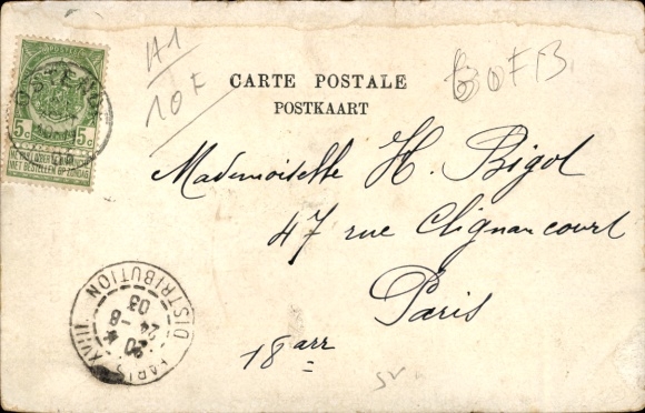 Postcard Ostend West Flanders, New Lighthouse