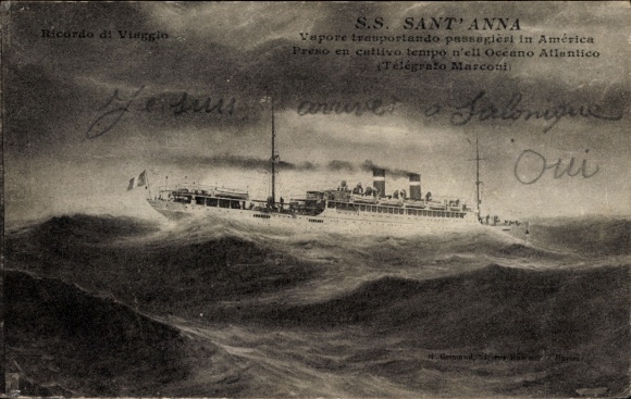 Ak SS Sant'Anna, Passagierdampfer, Fabre Line