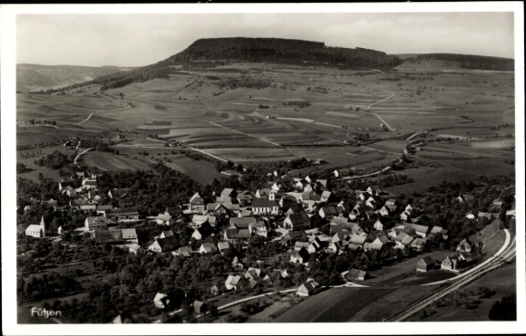 Ak Fützen Blumberg am Schwarzwald, Fliegeraufnahme