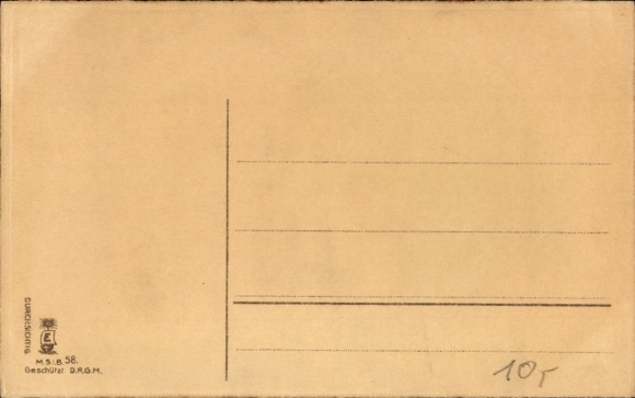Stop against the light Postcard Brussels, Entry of the German troops, I WK