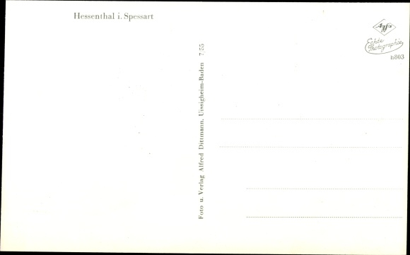 PC Hessenthal Mespelbrunn in the Spessart, long shot