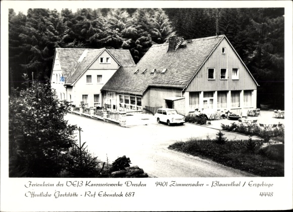 PC Blauenthal Eibenstock Erzgebirge, holiday home VEB bodywork Dresden