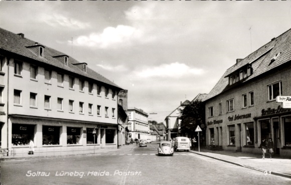 Postcard Soltau in Heidekreis, Poststraße