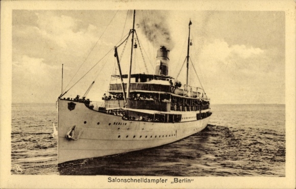 Postcard Salonschnelldampfer Berlin, Swinemünder Dampfschifffahrts AG