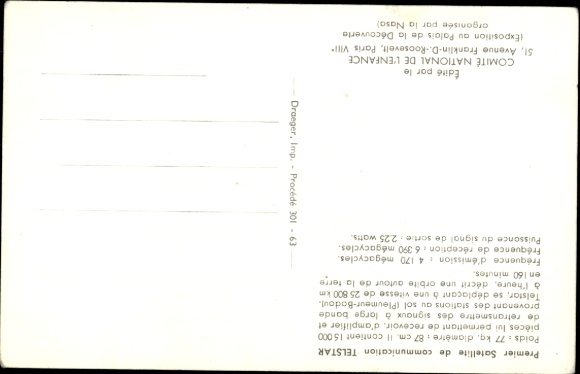 Postcard Spaceflight, Premier Satellite Communications Telstar