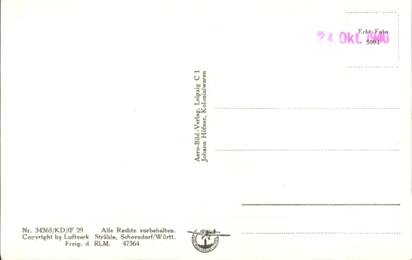 Postcard Unterhausen Oberhausen in Upper Bavaria, Dietlhofer See, aerial photograph