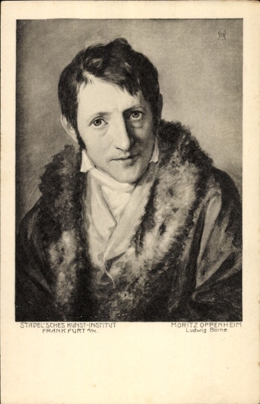 Artist Postcard Moritz Oppenheim, portrait Ludwig Börne