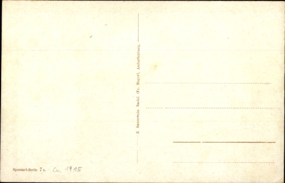Postcard Heigenbrücken in Spessart Lower Franconia, Hotel Hochspessart