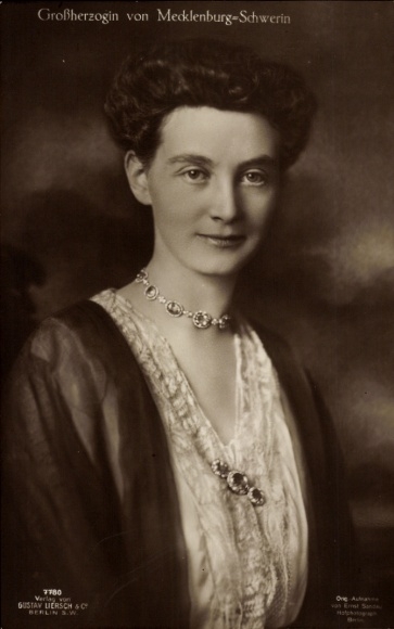 Ak Groothertogin Alexandra van Mecklenburg-Schwerin, portret