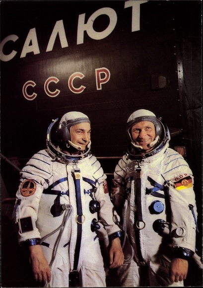 White Gemeinsamer Kosmosflug, USSR, DDR, Sigmund Jahn, Valery Bykowski