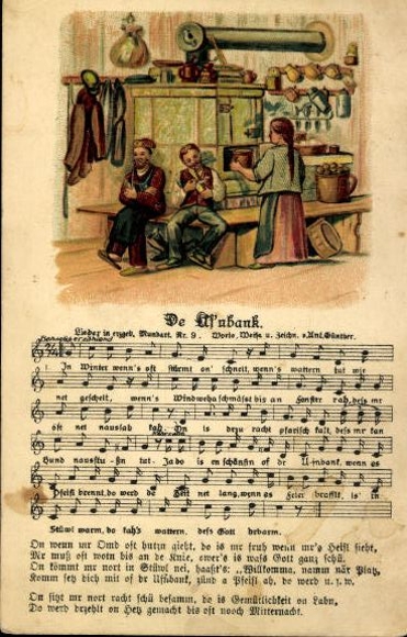 30 individual song cards, Anton Günther