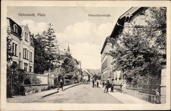 Postcard Grünstadt in der Pfalz, Obersülzerstraße