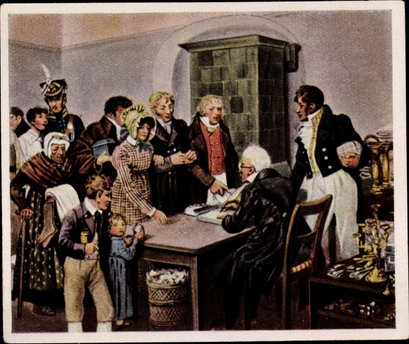Collection picture pictures of German history, dumplings, gold I gave for iron 1813