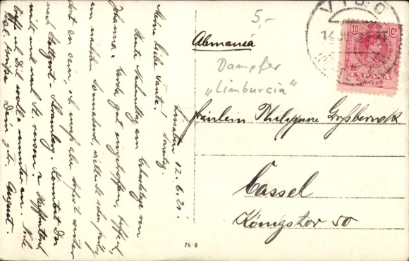 Photo Postcard Steamer Limburgia, Royal Dutch Lloyd KHL