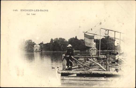 KP Enghien les Bains Val d'Oise, Le Lac, Partie am See