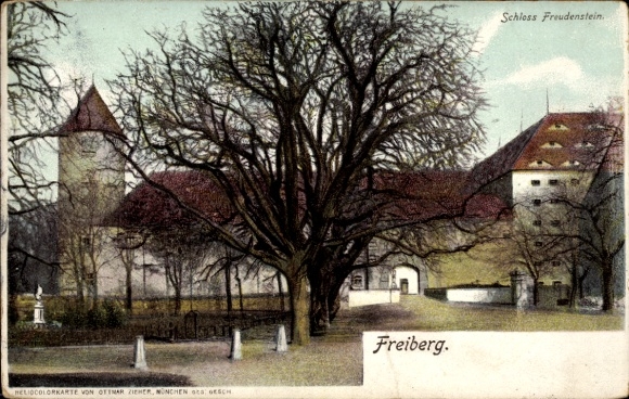 Ak Freiberg in Sachsen, Schloss Freudenstein