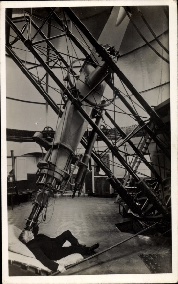 Photo Postcard Greenwich London City, Royal Observatory, Telescope