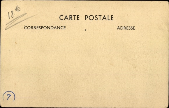 Postcard French pilot Jean Mermoz, portrait