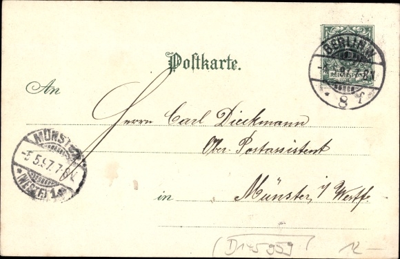 Postwaardestukken Litho Berlin, Nationaal Monument Kaiser Wilhelm I.