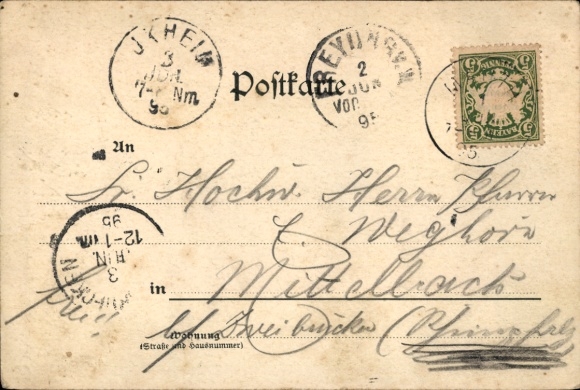Ak Mauth in Bayern, Seite mit Landschaftsfotos, Gratulationstext, handschriftlich