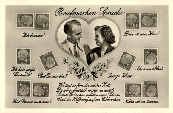PC stamp language, lovers, yours is my heart, nothing shall separate us