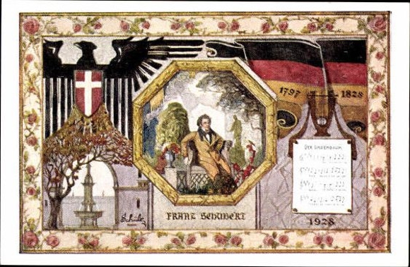 6 PCs in envelope, 10th German Singers' Festival Vienna 1928