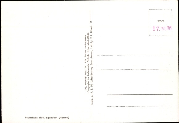 Postcard Egelsbach in Hessen, general view, aerial photograph