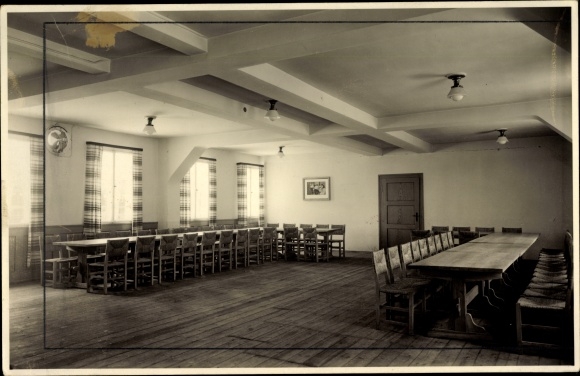 Foto Ak Schniegling Nürnberg in Mittelfranken Bayern, Gebietsführerschule II, HJ, Speisesaal
