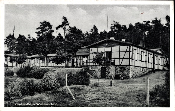 Postcard Wiesemscheid in the Eifel, school camp