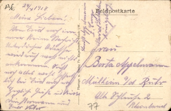 Postcard Le Pavé Verdun Lorraine Meuse, newly restored grave of a German motor vehicle column, I. WK