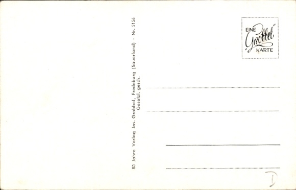 Postcard Wenholthausen Eslohe in Sauerland, Pension Klauke Becker