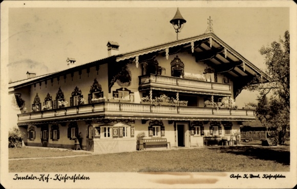 Postcard Kiefersfelden in Upper Bavaria, Inntaler Hof