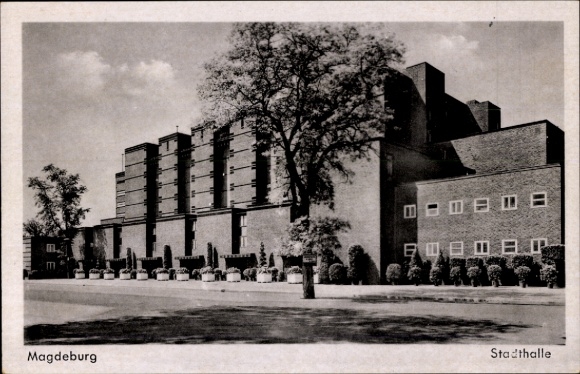 Ak Magdeburg an der Elbe, Stadthalle