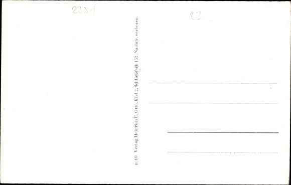 Postcard Trappenkamp in the district of Segeberg, memorial, building, street section