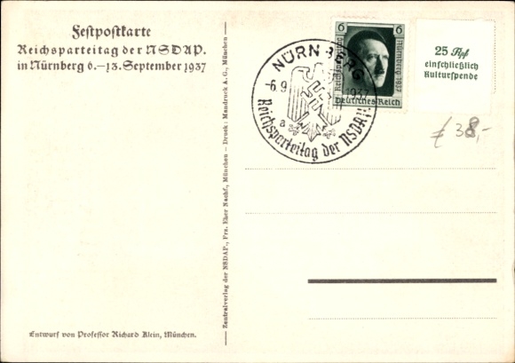 Artysta KP Klein, Richard, Zjazd Partii Nazistowskiej Norymberga 1937