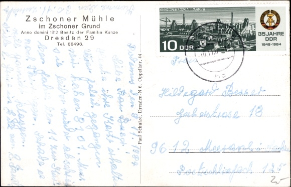 PC Dresden Gompitz Ockerwitz, Zschonergrund, Zschoner Mühle