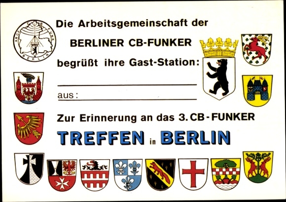 Wapen van Ak Berlin, Berlijnse CB-radio-operators, vergadering, werkgroep