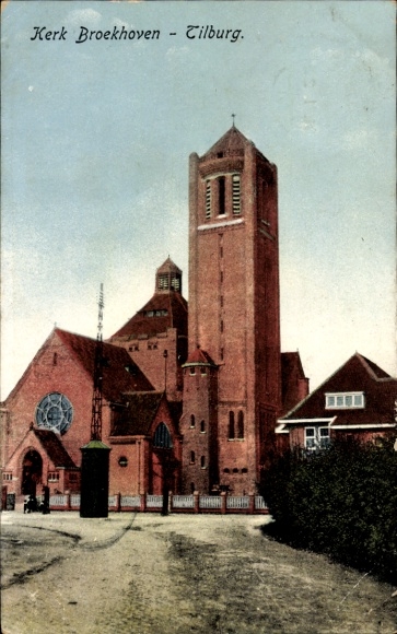 Ak Tilburg Noord-Brabant Nederland, Kerk