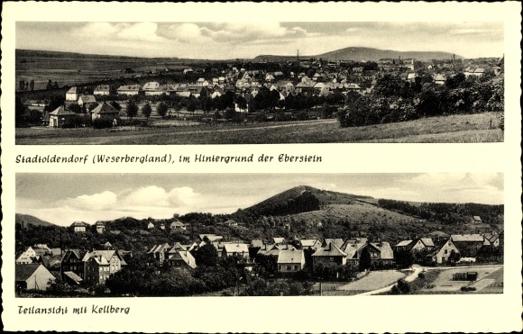 PC Stadtoldendorf in Lower Saxony, Panorama, Eberstein, Kellberg