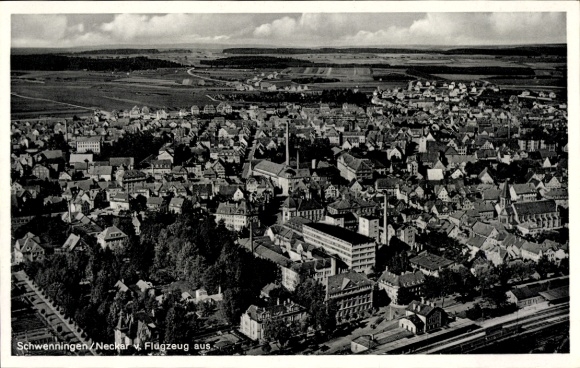 Ak Villingen Schwenningen in het Zwarte Woud, luchtfoto