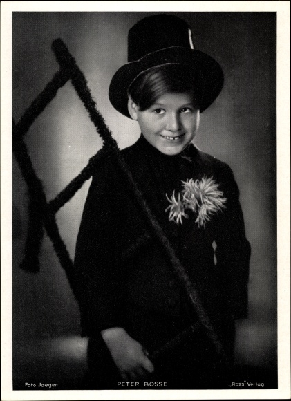 Photo actor Peter Bosse, child portrait, chimney sweep